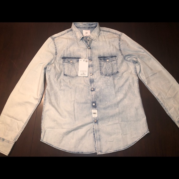NEW Original denim Zip Code 1992 MENS jean shirt - Picture 6 of 6